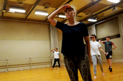 Holly Durant leads the 'Lord of the Flies' workshop. Photo by Paul Ransom.