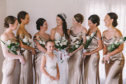 Stephanie Lee Goldhahn's wedding party. Photo by Siempre Photography.