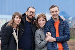 2018 Fellowship recipients Marie-Lena Kaiser, Alexander Achour, Kareth Schaffer, Scott Elstermann. Photo by Sala Seddiki.