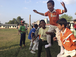 Circus Kathmandu outreach workshop. Photo courtesy of CK.