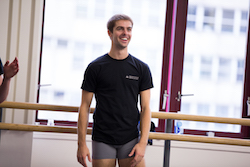 Lachlan Monaghan in class. Photo by Andy Ross.