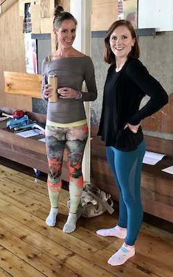 Biomechanics educators Bea Glendenning and Sophie Louise Briggs. Photo by Suzy Cooper.