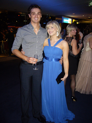 Mamma Mia David Sommerville and Suzie Mathers at Opening Night, Sydney