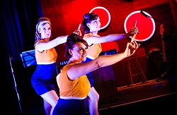 Soul Night at the Cinnamon Lounge, Move Through Life Dance Company Dancers Monica Wessing, Alice Wagstaff and Kirsty Duncan perform in 'Soul Night at the Cinnamon Lounge.' Photo by Ryan Crowley.