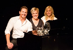 Bev Kennedy (centre) with David Harris and Suzie Mathers