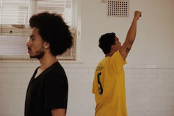 Image by Sophia Louise of Tyrone Robinson and guest artist Imanuel Dado