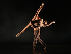 Clare Morehen and guest artist Keian Langdon in Nils Christe's Short Dialogues - Flourish 2014.