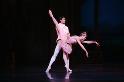 Queensland Ballet Clare Morehen & Huang Junshuang in Cinderella 2013. Photo David Kelly.