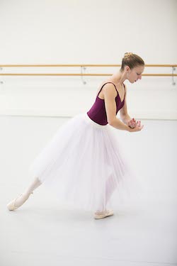 Lana Jones rehearsing Giselle