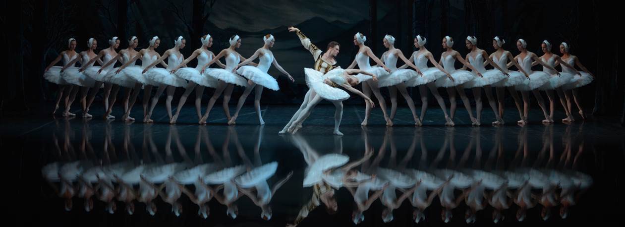 The St. Petersburg Ballet Theatre performing 'Swan Lake'.