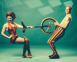 Performers April Dawson and Kyle Raftery from Circus Oz's 'But Wait ... There's More