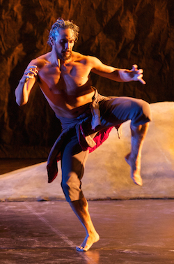 Waangenga Blanco in Bangarra's 'Patyegarang'