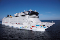 The Norwegian Epic. Photo courtesy of Norwegian Cruise Line.