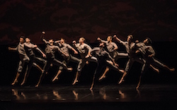 RNZB SALUTE dancers in Neil Ieremia's 'Passchendaele'. Photo by Ellie Richards.
