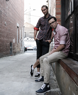 Phly Crew Artistic Director James Barry and Manager Neale Whittaker. Photo by Kidd Suave Photography
