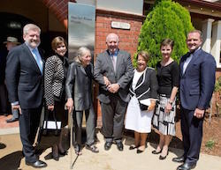 (L to R): Senator the Hon Mitch Fifield, Minister for the Arts; Marilyn Rowe OBE, Former Director The Australian Ballet School; Dame Margaret Scott AC DBE, Former Director The Australian Ballet School; His Excellency General the Honourable Sir Peter Cosgrove AK MC (Retd) Governor-General of the Commonwealth of Australia; Lady Cosgrove Lisa Pavane, Director of The Australian Ballet School; Leigh Johns, Chairman of The Australian Ballet School. Photo courtesy of ABS.