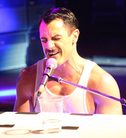 Giles Taylor in the tribute show 'Queen-It's a Kinda Magic'.