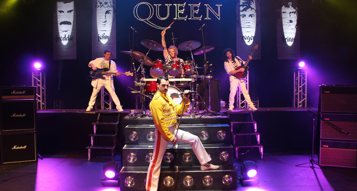 The band in the tribute show 'Queen-It's a Kinda Magic'.