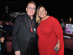 Joe Tremaine and Liz Imperio backstage at the 2016 Industry Dance Awards and Cancer Benefit Show. Photo By Sthanlee B. Mirador/Sipa USA.