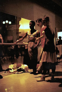 Denzil Bailey (left) during his dancing days at English National Ballet. Photo courtesy of Bailey.