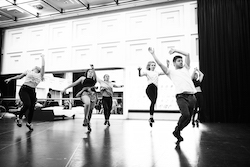 'American Idiot' in rehearsal, with choreographer Lucas Newland. Photo courtesy of Newland.