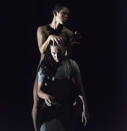 Lilian Steiner and Melanie Lane in Lucy Guerin's 'Split'. Photo by Gregory Lorenzutti.
