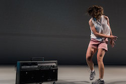 Nicola Gunn's 'Piece For Person and Ghetto Blaster'. Photo by Gregory Lorenzutti.