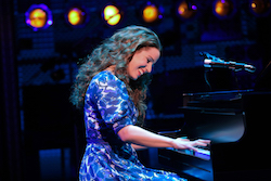 Chilina Kennedy as Carole King in the Broadway production of 'Beautiful: The Carole King Musical'. Photo by Joan Marcus.