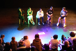 Panel at PACT Salon, 'The Big Bounce'. Photo by Carla Zimbler.