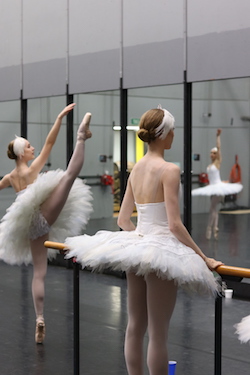 Talia Fidra (left). Photo courtesy of Queensland Ballet.