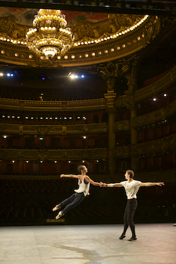 A scene from 'Relève' in the Palais Garnier.