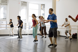 Derick Grant's tap class at Steps on Broadway. Photo by Rosalie O'Connor.