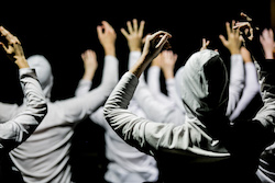 Transit Dance Second Year dancers in Paul Malek's 'CHAIR'. Photo by Malek.