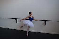 Tabitha Wachter at Charlesworth Ballet Institute. Photo courtesy of Wachter.