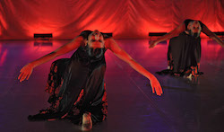 Tabitha Wachter in performance in Salzburg, Austria. Photo by SIBA, Nilli Glazer.