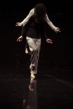 Narelle Benjamin and Paul White in 'Cella'. Photo by Pippa Samaya.