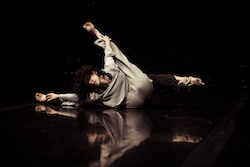 Narelle Benjamin and Paul White in 'Cella'. Photo by Pippa Samaya.