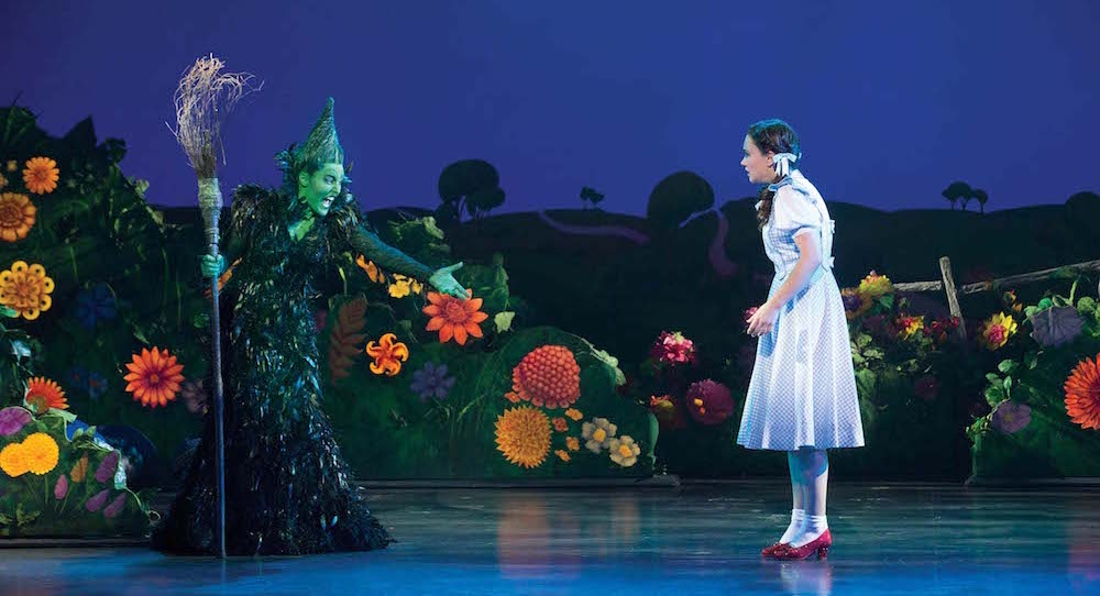 Jemma RIx and Samantha Dodemaide in 'The Wizard of Oz'. Photo by Jeff Busby.