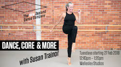 NZDC's Dance, Core & More class. Photo by Caroline Bindon.