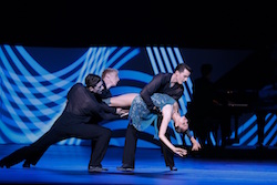 Valerie Tereshchenko and artsists of The Australian Ballet in Graeme Murphy's 'Grand'. Photo by Jeff Busby.