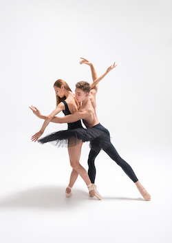New Zealand School of Dance students Cadence Barrack and Louis Ahlers. Photo by Stephen A’Court.