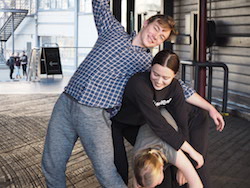 SDC PPY students Austin, Eugenie and Charlotte. Photo by Elizabeth Ashley.