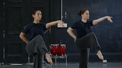 Lilian Steiner (left) in 'Noise Quartet Meditation'. Footage by James Wright.