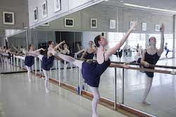 Ballet class at WAAPA.