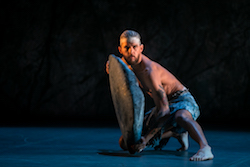 Daniel Riley in Bangarra Dance Theatre's 'Dark Emu'.