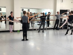 Lucinda Dunn (far left). Photo courtesy of Sydney City Youth Ballet.