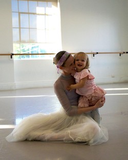 Brooke Widdison-Jacobs with daughter Emilia. Photo by Tony Currie.