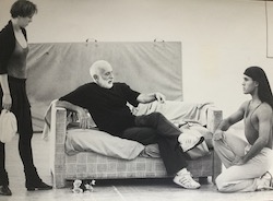 Julio Monge (right) in rehearsal with Jerome Robbins and Charlotte D'Amboise. Photo by Martha Swope.