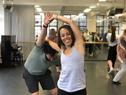 Jamie Winbank and Mel Tyguin, 'Inclusive Approaches to Teaching Dance' in partnership with TAFE and ACFIBS. Photo courtesy of Ausdance NSW.