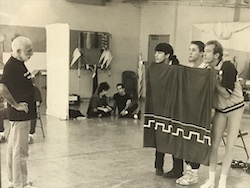 Joey McKneely in rehearsals with Jerome Robbins. Photo courtesy of McKneely.
